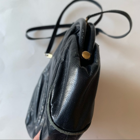 Vtg Bravo Browns Crossbody Bag Navy Blue - Picture 12 of 14